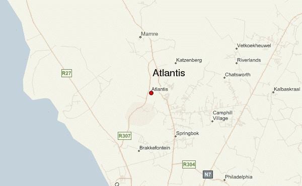 map of atlantis Cape Town