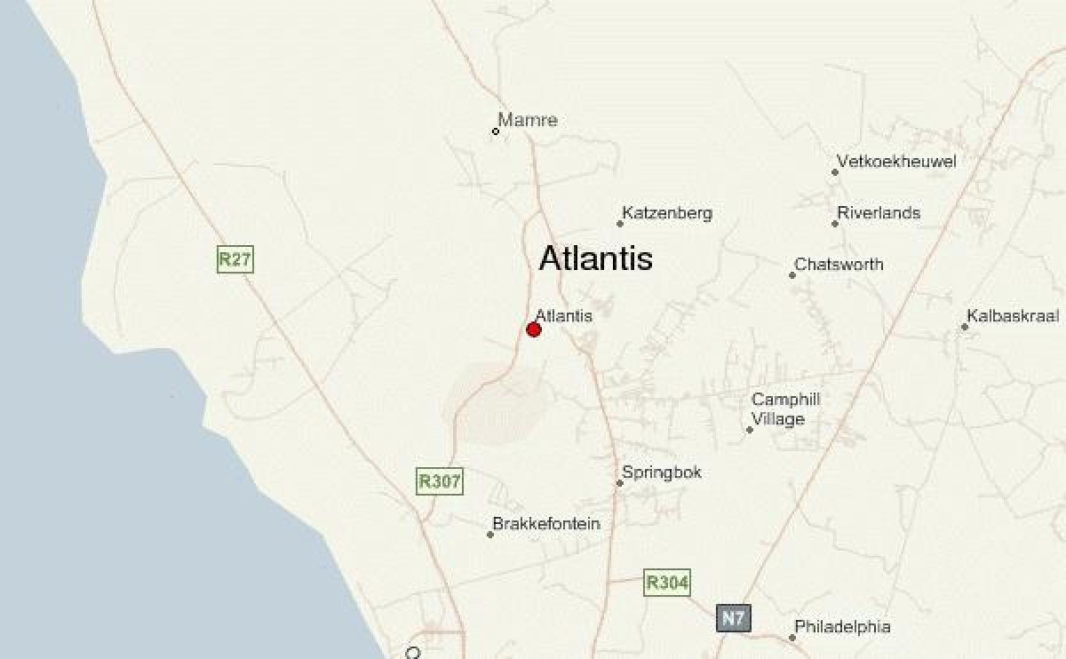 map of atlantis Cape Town 