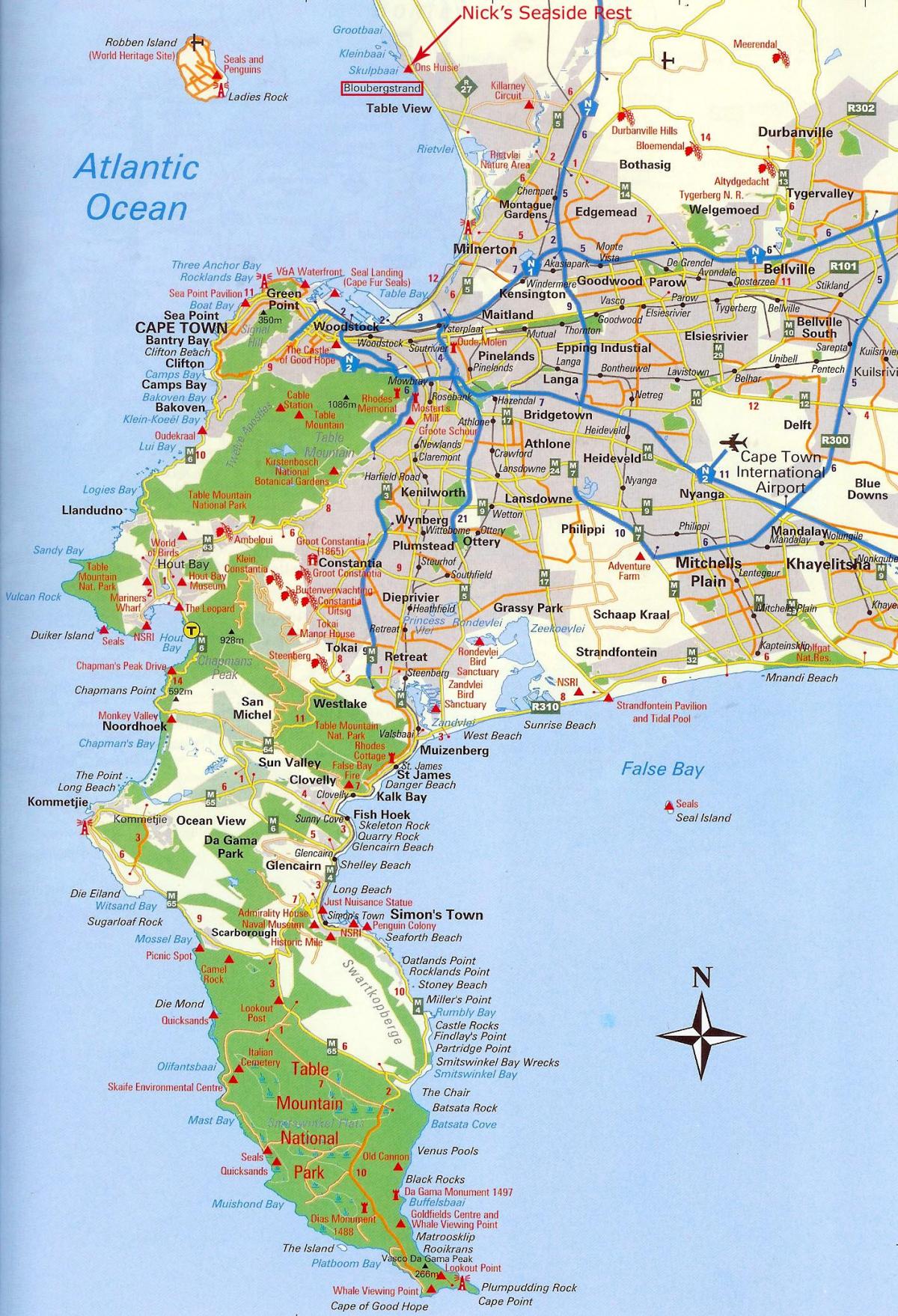რუკა Cape Town