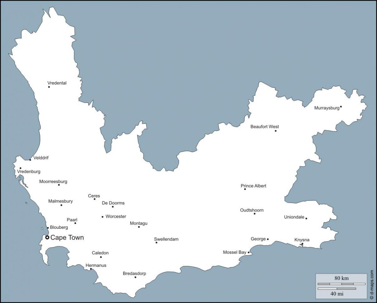 ცარიელი რუკა Cape Town