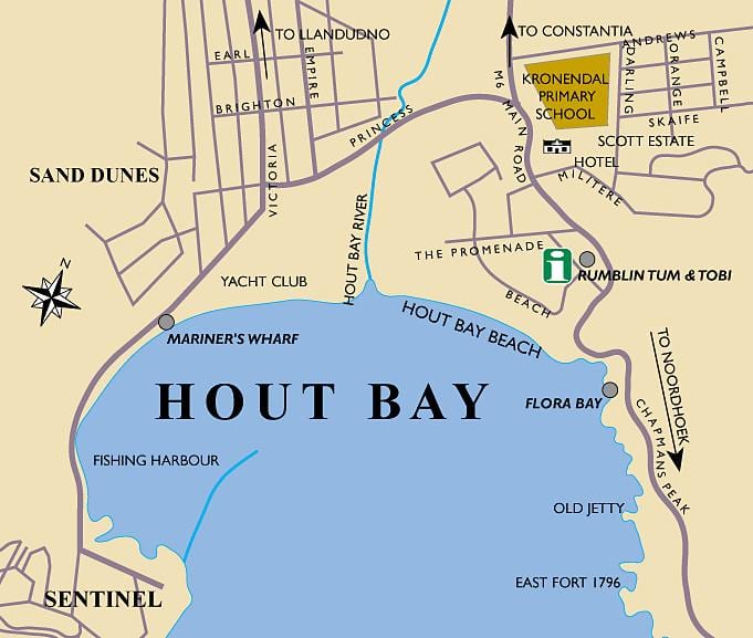 რუკა hout bay რუკა Cape Town