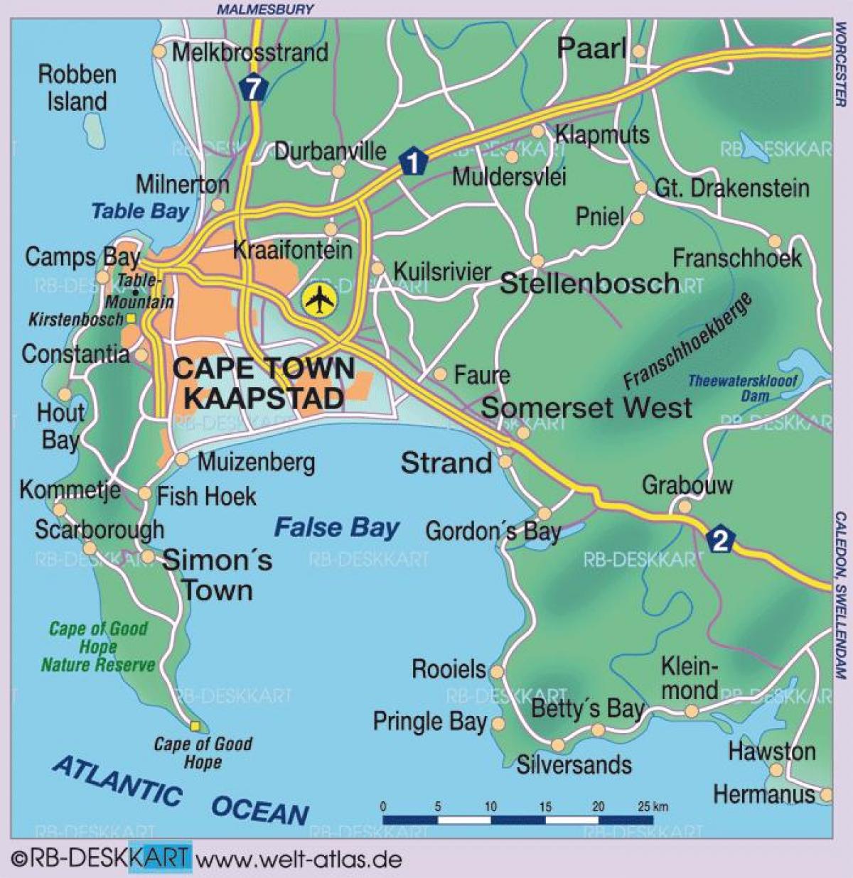 რუკა Cape Town