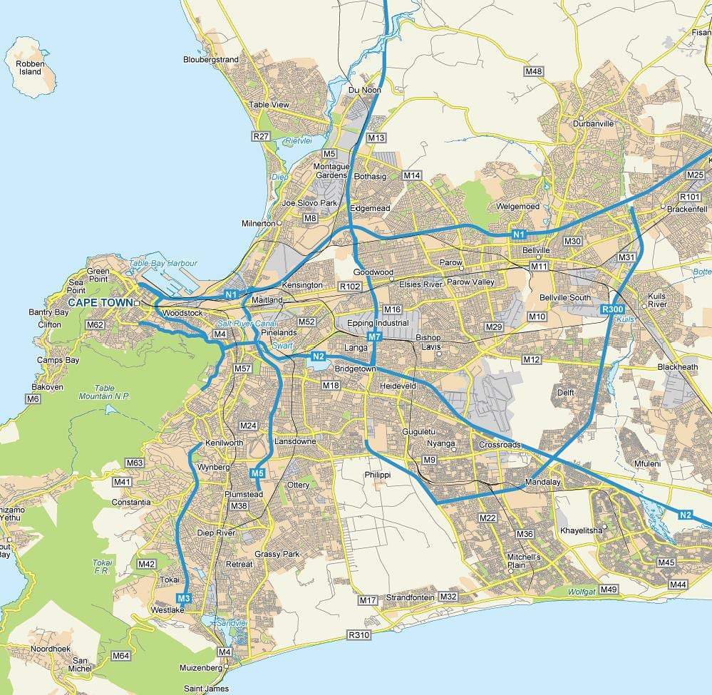 რუკა langa Cape Town