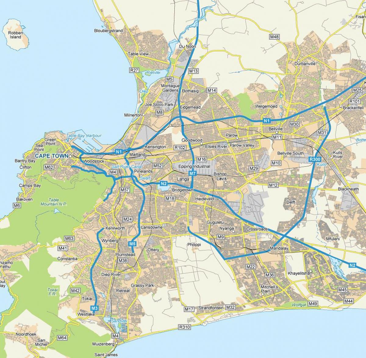 რუკა langa Cape Town