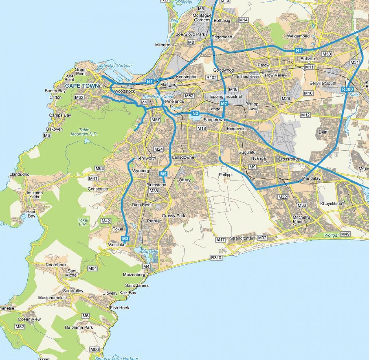რუკა schaapkraal Cape Town