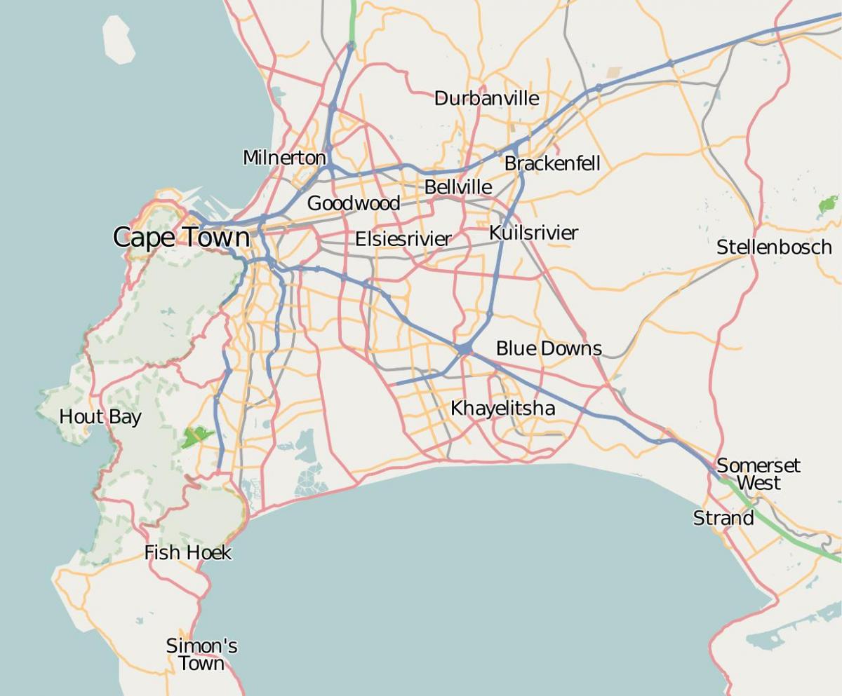 რუკა მიმართულება western cape