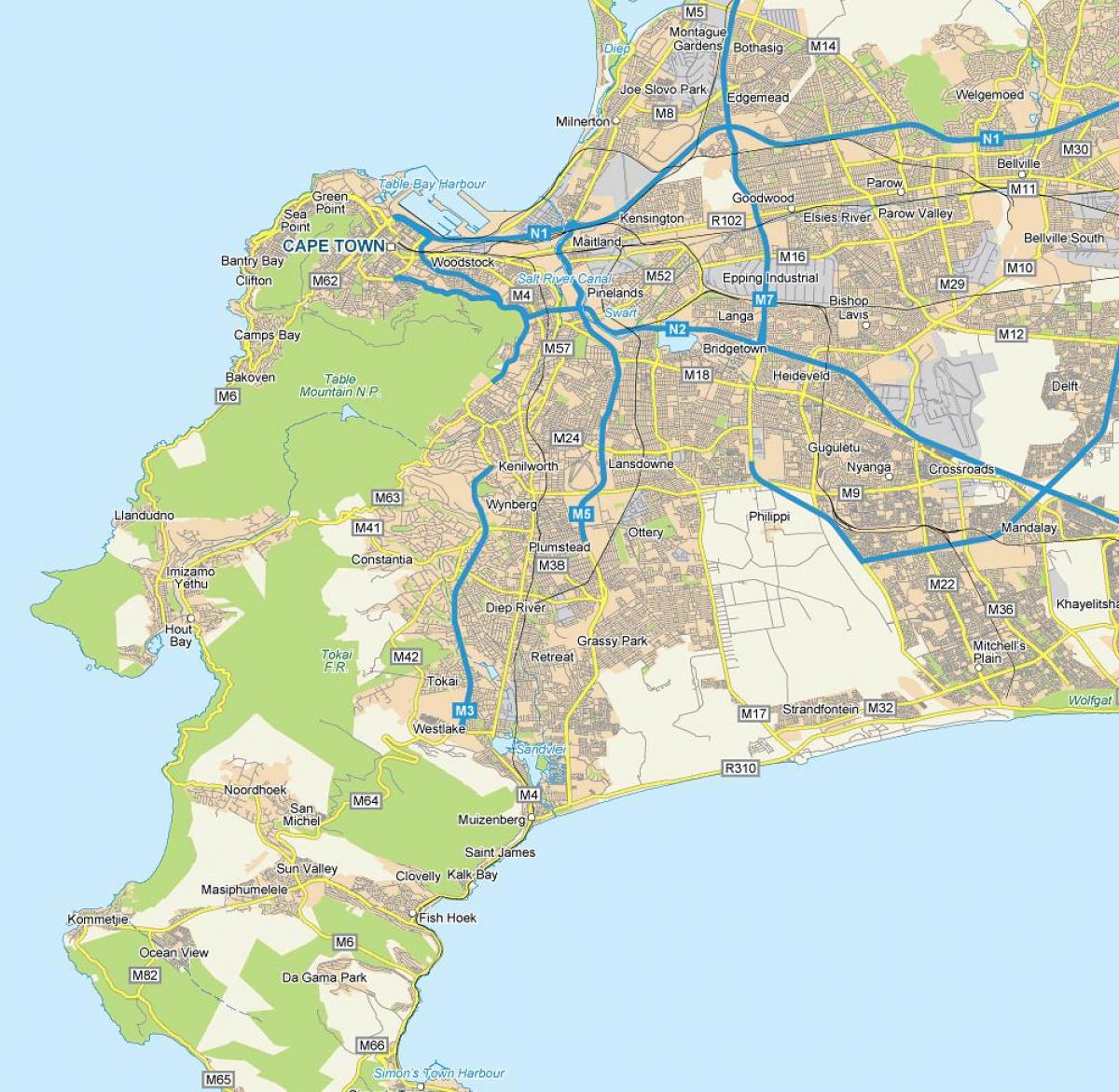 რუკა ქუჩის რუკა plumstead Cape Town