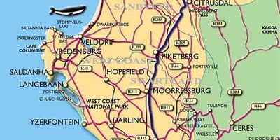 რუკა Cape Town სანაპირო