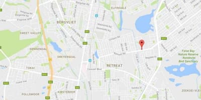 რუკა bergvliet Cape Town
