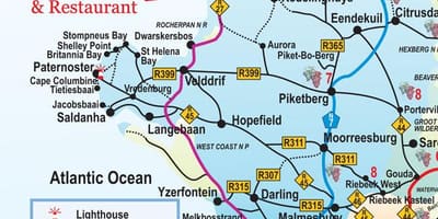 რუკა Cape Town გზის