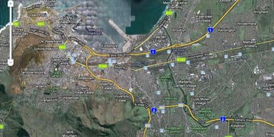 რუკა Cape Town სატელიტური
