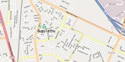 რუკა gugulethu Cape Town