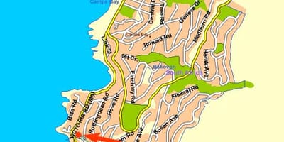 რუკა ოკეანის ხედი Cape Town