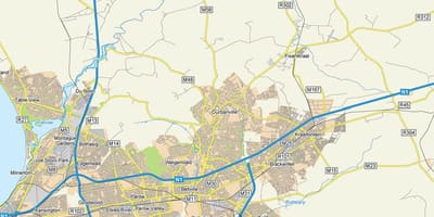 რუკა uitzicht durbanville